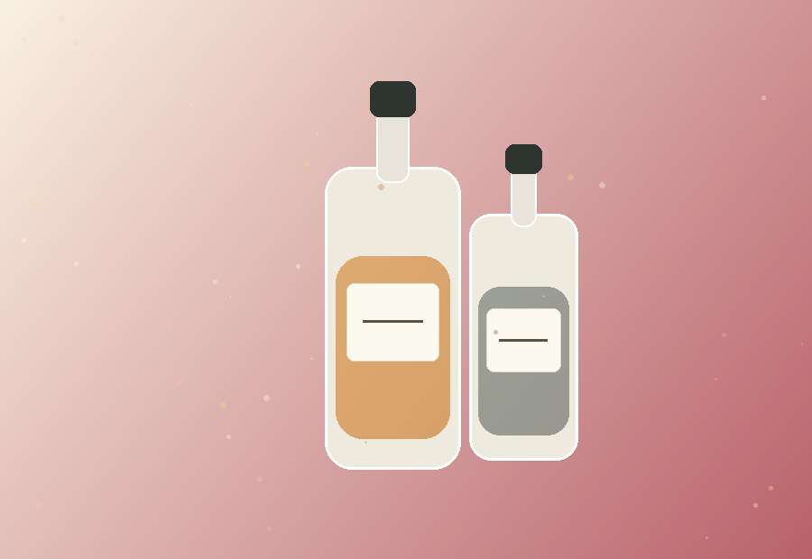 Unbranded fragrance bottle detail