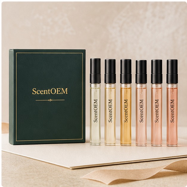 ScentOEM mini spray trial kit concept for sample and launch planning